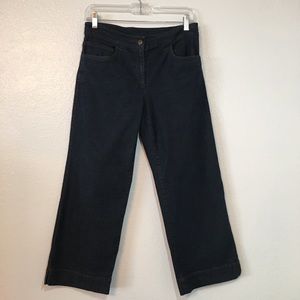 Eileen Fisher High Rise Cropped Wide Leg Jeans
